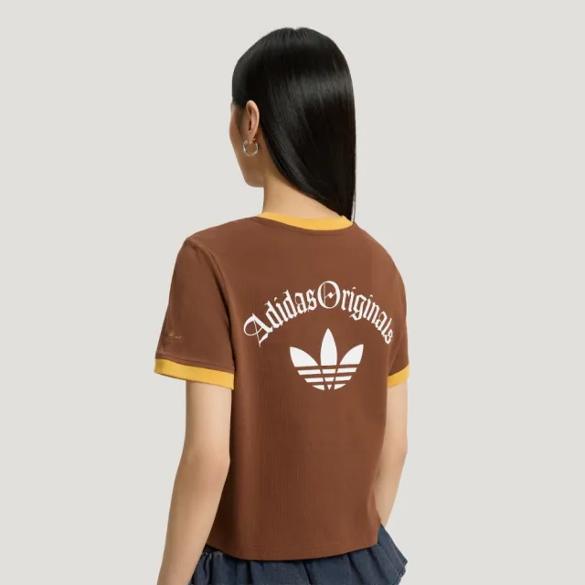 【adidas 愛迪達】運動 休閒 短袖 T恤 女上衣 OG W TEE SS 2(KT3061)