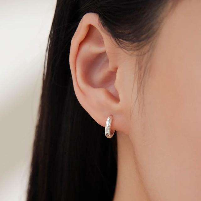 【vacanza】水滴閃鑽 925純銀飾品 純銀耳環(抗過敏 生日禮物)