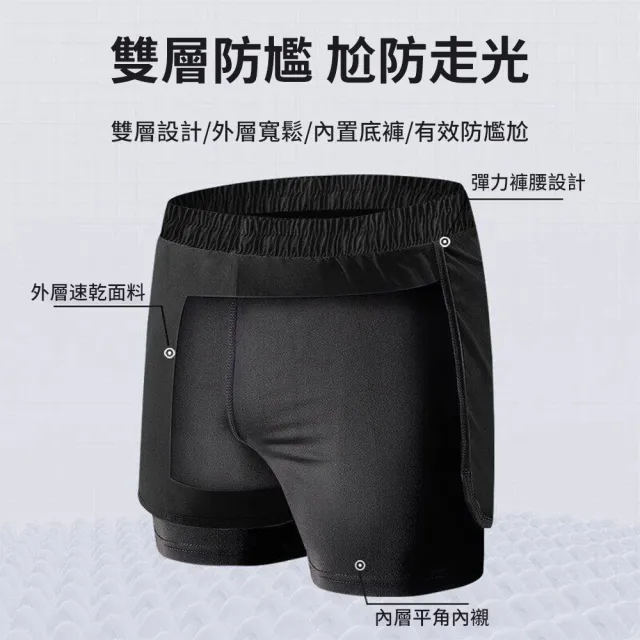 【SUNY】速乾泳裝2件套 防尷尬泳褲 男泳裝套組 專業成人泳裝 男泳衣 男泳裝 平口泳褲 休閒運動兩用