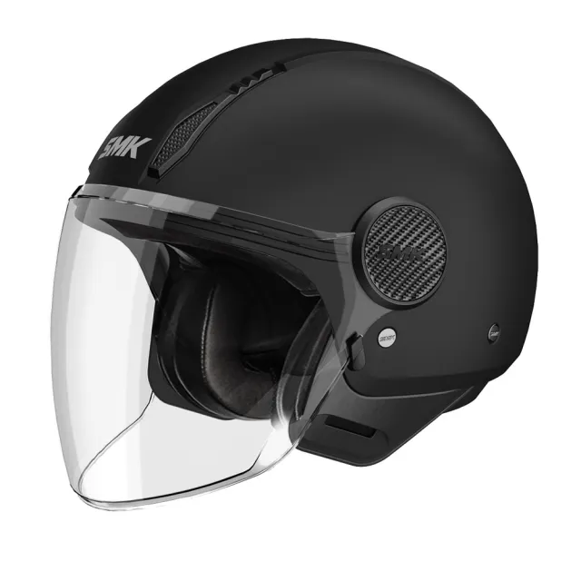 【SMK HELMETS】台灣總代理 3/4 半罩安全帽｜LAMINAR 素色款(金屬插扣 DOT+ECE雙認證)