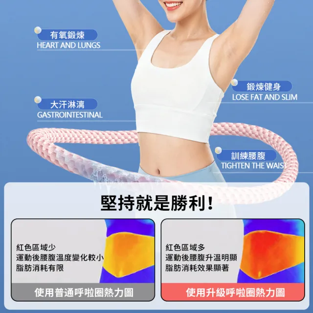 【YUNMI】冰豆豆彈簧軟式靜音呼拉圈 自帶3D按摩點 家用健身塑形收腹彈力圈 健身圈 腹肌訓練器