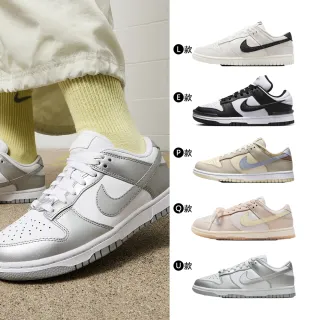【NIKE 耐吉】休閒鞋 運動鞋 NIKE DUNK LOW 女鞋 黑白黃藍米紫 熊貓 魚骨灰 多款(FV1311-100&)