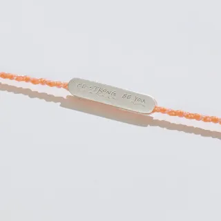 【vacanza】祈願｜be brave 925純銀飾品 純銀手鍊(抗過敏 生日禮物)