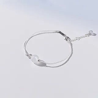 【vacanza】祈願｜月光石 925純銀飾品 水晶純銀手鍊(抗過敏 助眠 療癒 生日禮物)