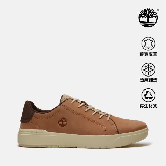 【Timberland】男款棕色低筒休閒鞋(A41F7EM5)