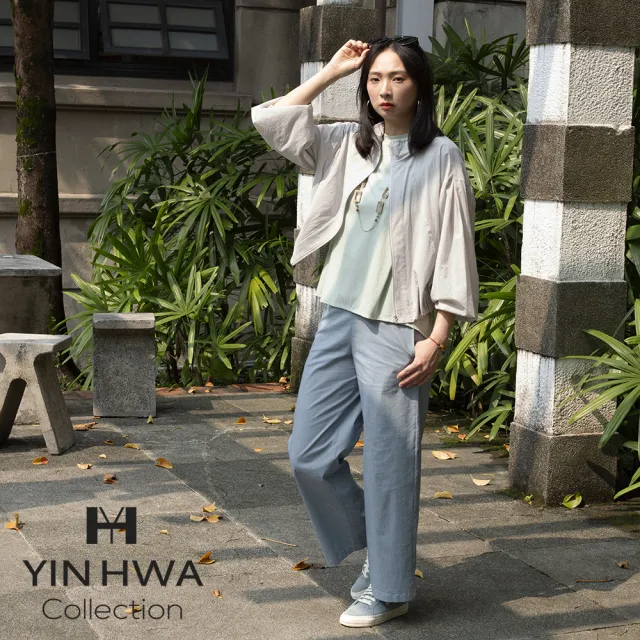 【YIN HWA 盈樺】C`EST MOIJEU 率性簡約防風立領外套