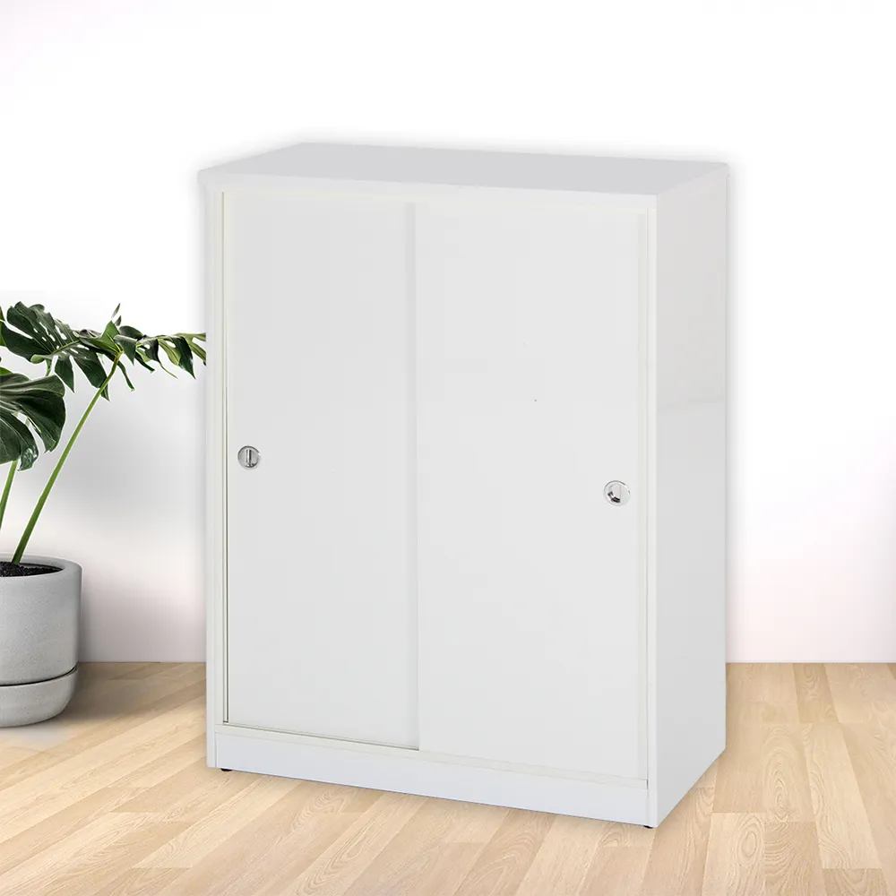 【Miduo 米朵塑鋼家具】2.7尺拉門塑鋼鞋櫃 推門鞋櫃