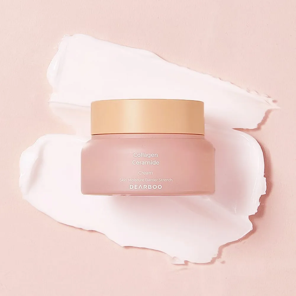 【韓國美膚】DEARBOO 膠原蛋白神經醯胺乳霜 50g(柔嫩彈潤 保養最後步驟 面霜)