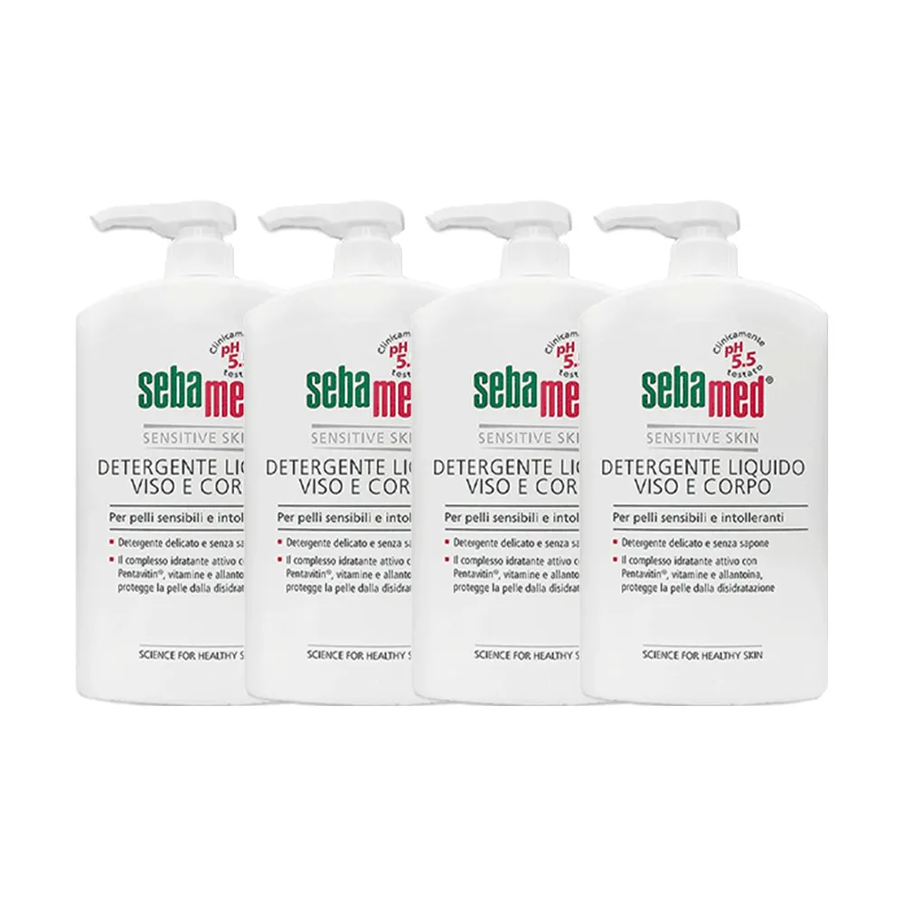 【SEBAMED】ph5.5潔膚露1000ml共4入(航空版)