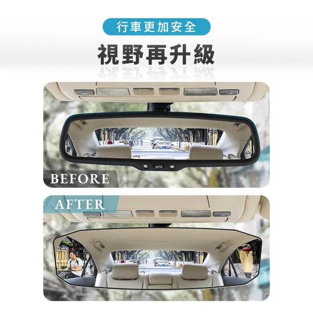 【樂居家】超廣角度 大視野後照鏡(加寬後照鏡 曲面後照鏡 廣角後視鏡 盲區輔助鏡 行車後視鏡)