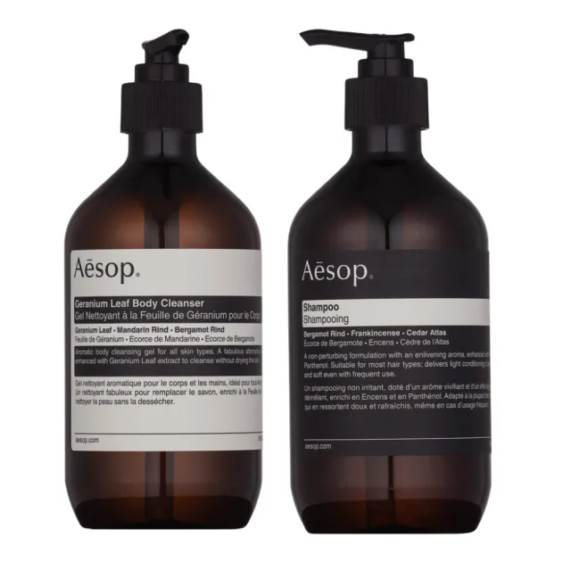 【Aesop】身體潔膚露/洗髮精 500ml(天竺葵潔膚露/經典洗髮精)