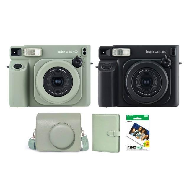【FUJIFILM 富士軟片】Instax WIDE 400 寬幅型 拍立得相機 原廠公司貨(送皮套20張底片相冊超值組)