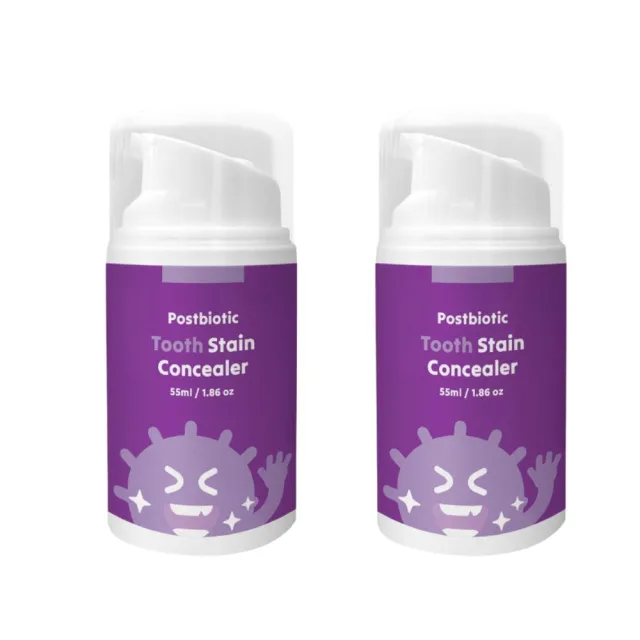 【ELLO】益生菌即刻煥白矯正膏 Tooth Stain Concealer 55ML 2入組(益生菌 去黃淨白 美白牙齒)
