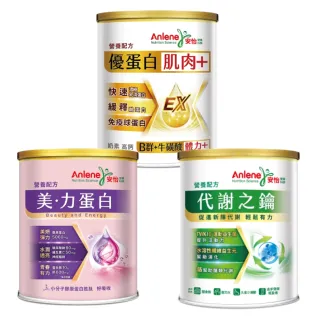 【Anlene 安怡】官方經營 買1送1★優蛋白高鈣/代謝之鑰/美力蛋白營養配方 任選x2罐組 (成分含脫脂奶粉)
