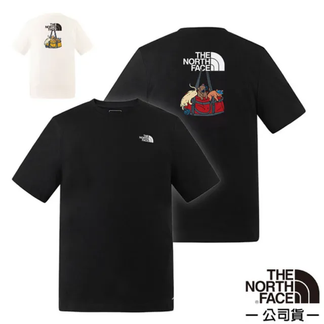 【The North Face】男女 吸濕透氣純棉短袖圓領T恤.套頭衫.運動休閒上衣/男女通用剪裁/ 8GVP
