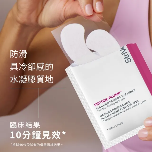 【StriVectin 皺效奇蹟】超級皺效胜肽澎彈膠原眼膜(6副/盒 新品上市)