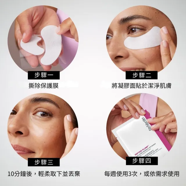 【StriVectin 皺效奇蹟】超級皺效胜肽澎彈膠原眼膜(6副/盒 新品上市)