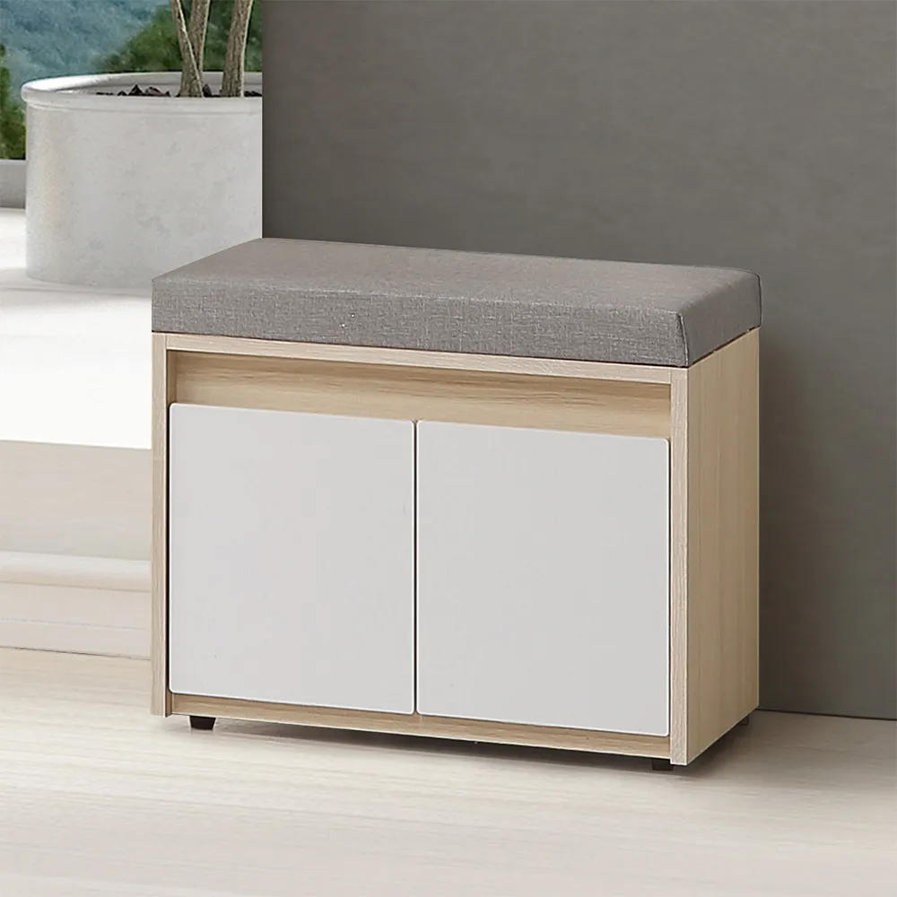 【Homelike】喜家居2尺貓抓皮坐式鞋櫃(2505)