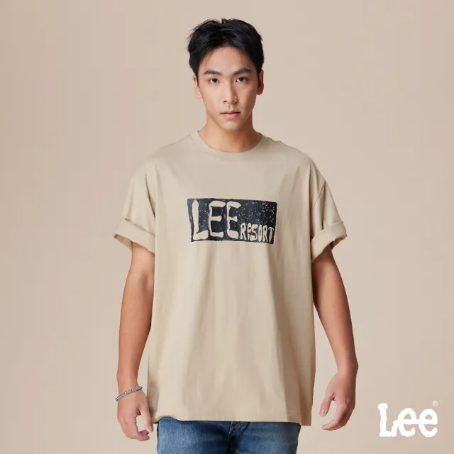 【Lee】男裝 短袖T恤 / 胸前特色方框印花 共3色 季節性版型 / LB602009724 LB602009K11 LB602009K14