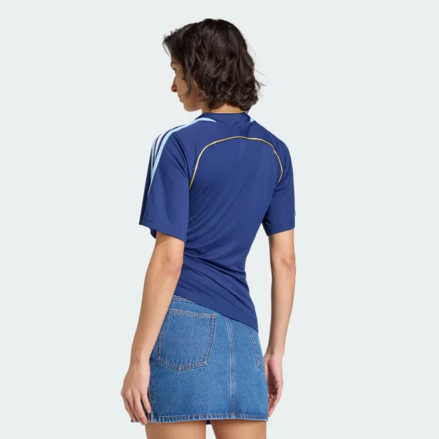 【adidas 愛迪達】世界盃 阿根廷 球迷版 短袖球衣 女 - Originals KE2289