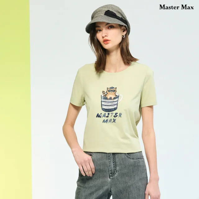 【Master Max】可愛童趣狸貓休閒短T(8617058)