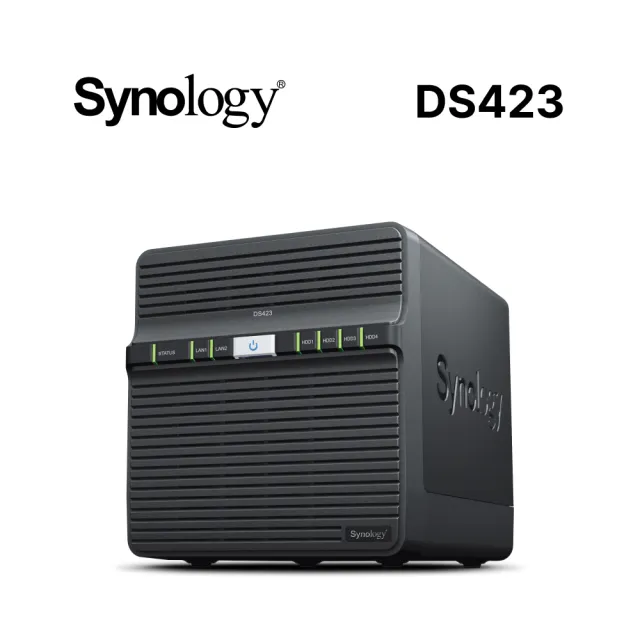【Synology 群暉科技】搭20TBx2★DS423 4Bay NAS 網路儲存伺服器+(HAT3320-20T)