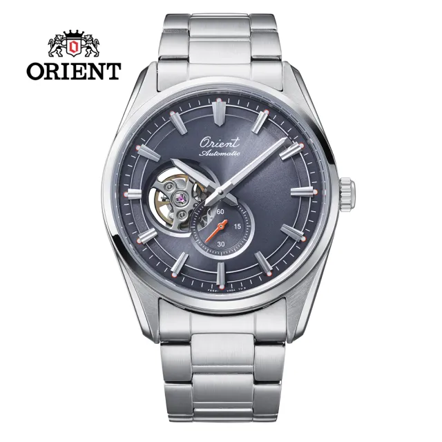 【ORIENT 東方錶】SEMI-SKELETON系列 75週年限量機械錶 鋼帶款 灰藍色 RA-AR0012N-40.8mm(RA-AR0012N)