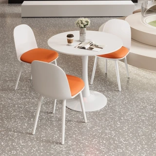 【XINGMU 興沐】辦公接待桌椅 桌椅組合 奶茶店休息小圓桌餐椅