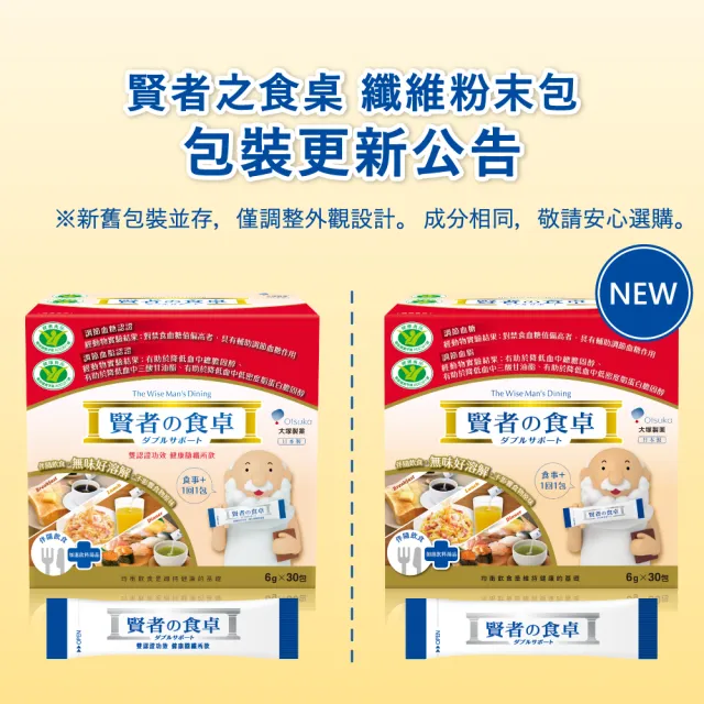 【賢者之食桌】纖維粉末包 10盒組(30包/盒-膳食纖維 2項健康食品標章 調節血糖血脂 日本原裝進口)
