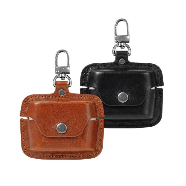 【Timo】SONY WF-1000XM6 英倫風皮革藍牙耳機保護套(附掛勾)