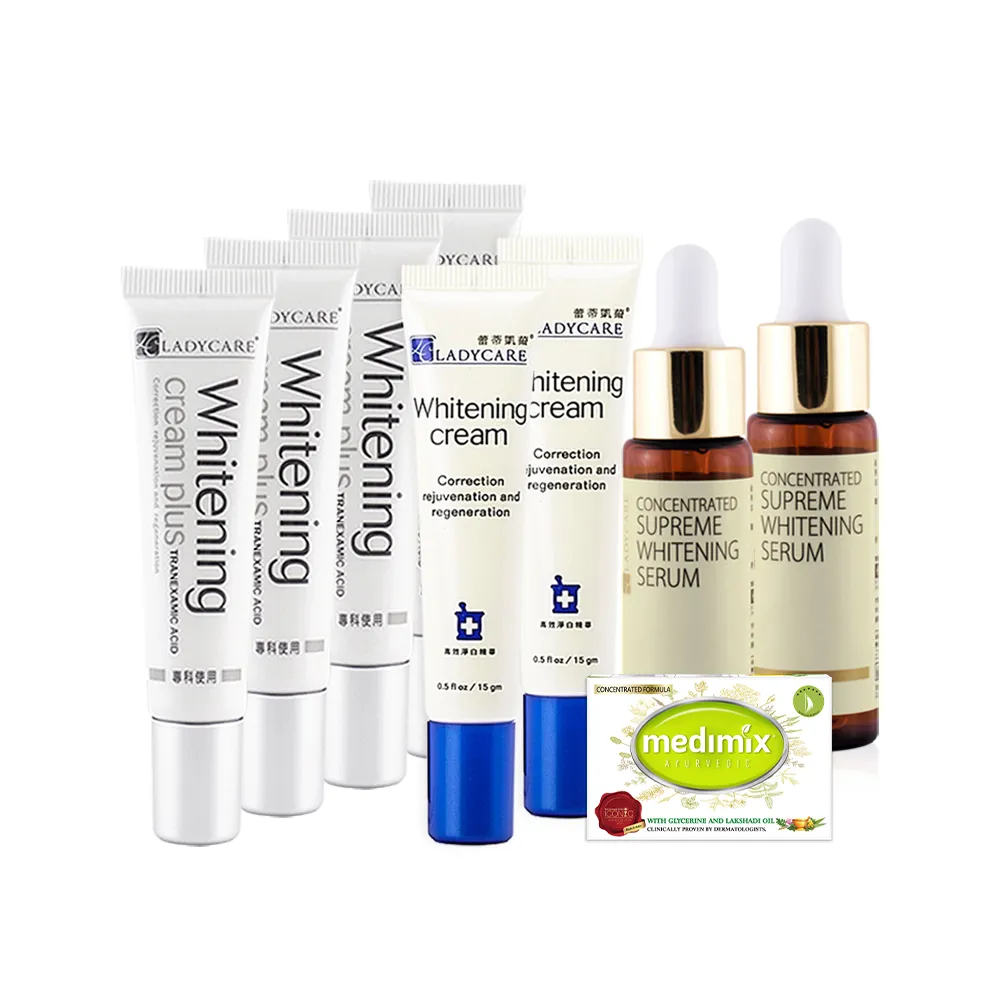 【杏輝】蕾蒂凱薾全方位淡斑淨白修護(淡斑精華*4+美白液*2+修護霜*2+贈精油皂*1)