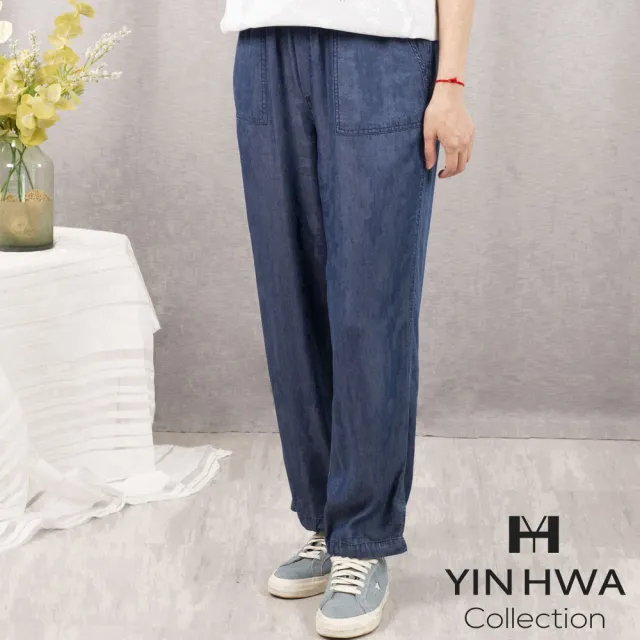 【YIN HWA 盈樺】KARO 率性休閒軟料丹寧褲