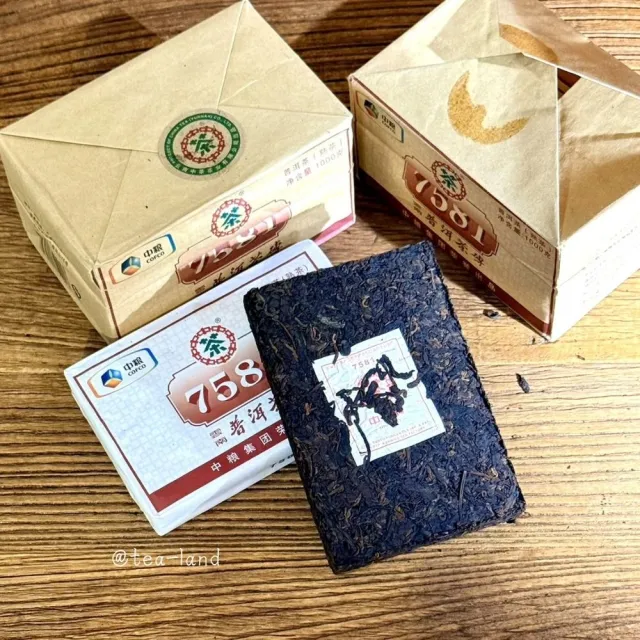 【茶韻】普洱茶2012年 中茶 7581磚 250克 茶磚 熟茶(附專用收藏盒)