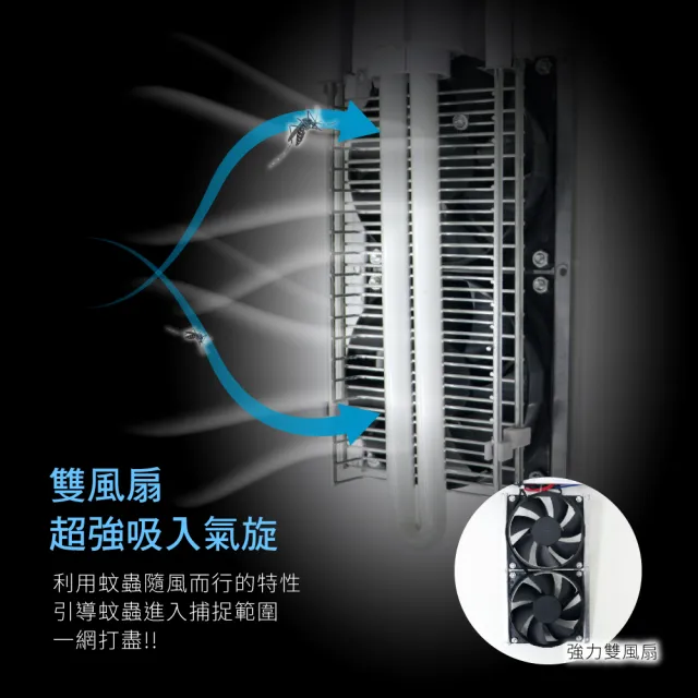 【AWSON 歐森】15W電擊式UVA燈管捕蚊器/捕蚊燈/補蚊燈(誘蚊-吸入-電擊)