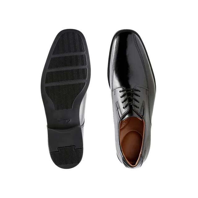 【Clarks】男鞋 Tilden Walk真皮寬楦雙車線 德比鞋 皮鞋(CLM10310D)
