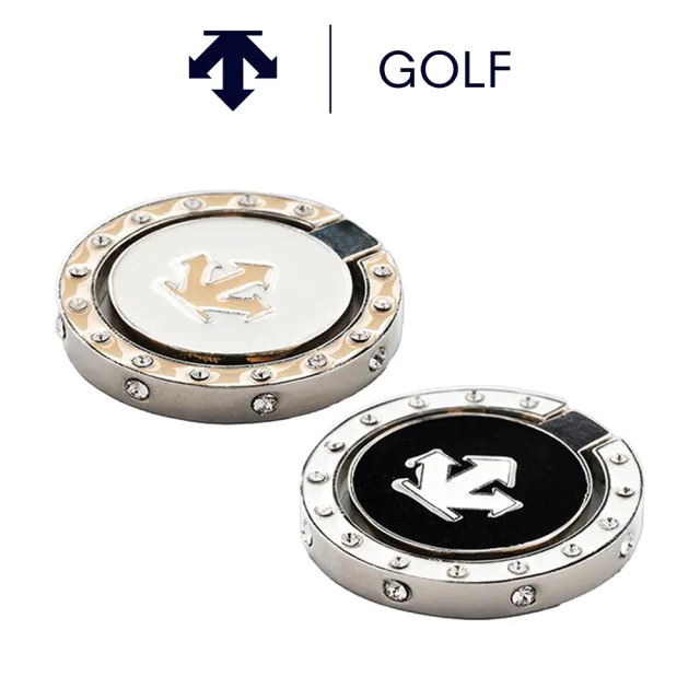 【DESCENTE】GOLF 迪桑特 POP-UP MARKERS 女款 高爾夫球標(米色/黑色)