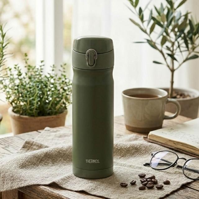 【THERMOS 膳魔師】momo獨家專售不鏽鋼彈蓋真空保溫瓶500ml(JEWC-501)