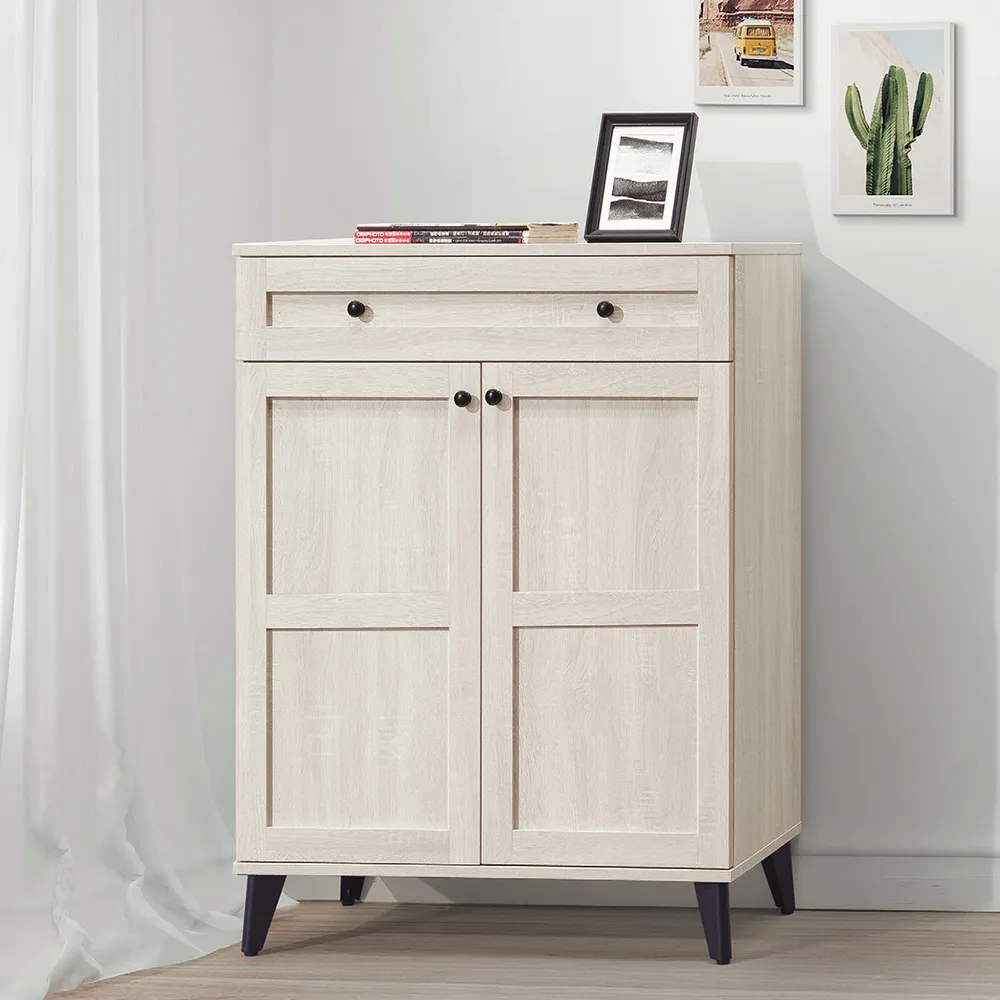 【顛覆設計】莎艾瑪2.6尺單抽雙門鞋櫃