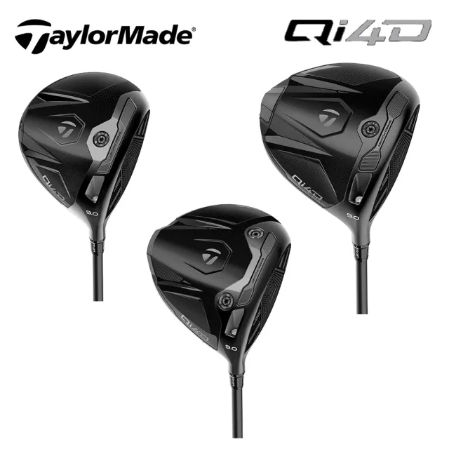 【TaylorMade】Qi4D Black 限量暗黑版 一號木桿 Reax MR50/60 碳身 日規(極致黑美學 距離與帥氣併存)