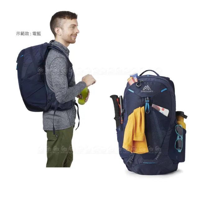 【Gregory】25L MIKO 多功能登山背包《光學黑》145276/雙肩背包/後背包/輕便背包/旅行/自行車