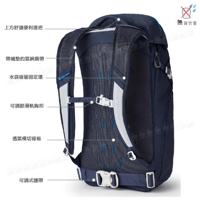 【Gregory】30L NANO多功能登山背包《亮海軍藍》146838/雙肩背包/後背包/電腦包/旅行