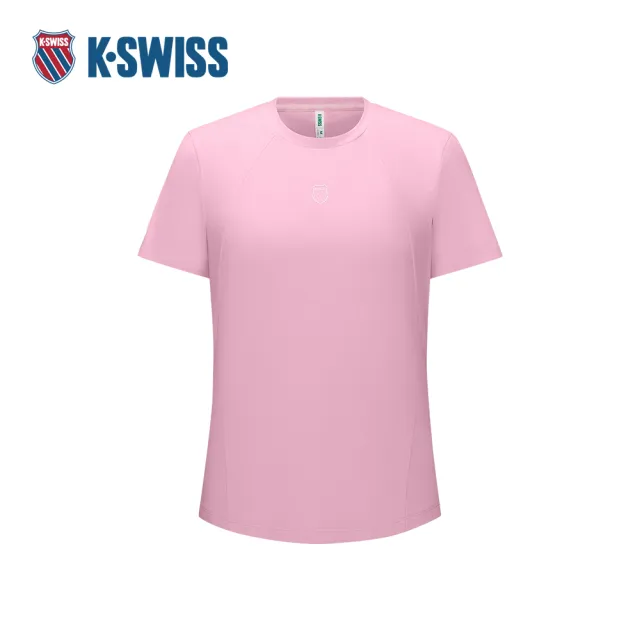 【K-SWISS】短袖T恤 Short Sleeve T-Shirt 休閒 女上衣 粉紅色 1913405-632