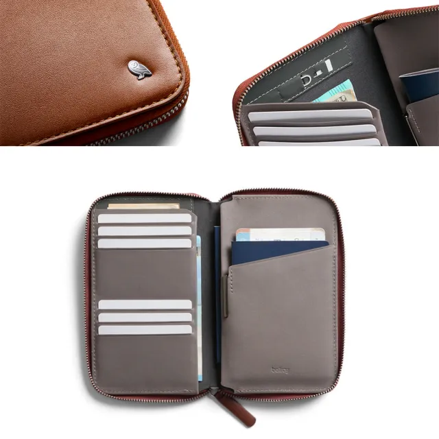【Bellroy】Travel Folio RFID 旅行 皮革 拉鍊事務夾(WTFB)