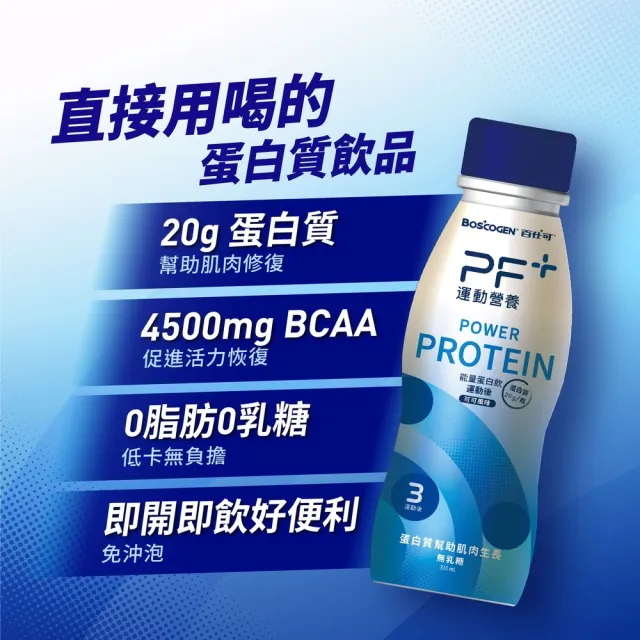 【PF+ 運動營養】能量高蛋白飲囤貨組310mLx36入_共3箱_可可風味( BCAA / 高蛋白 / 分離乳清蛋白)
