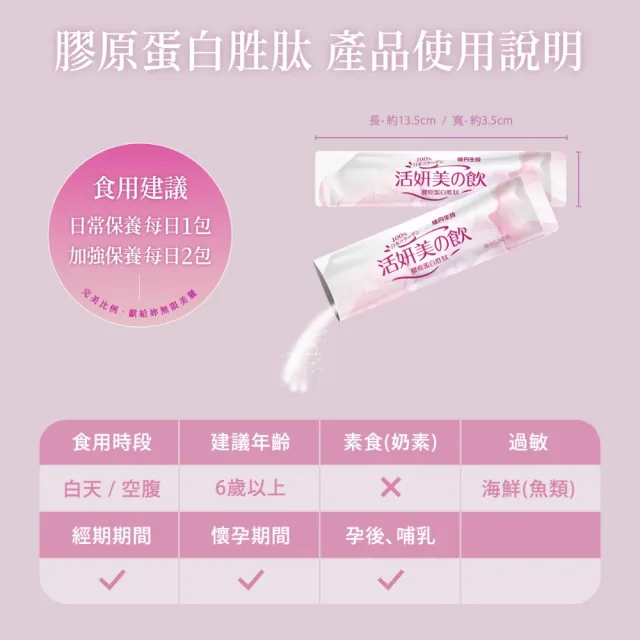 【味丹生技】膠原蛋白粉 12入/盒 2盒組 魚膠原 無雌激素 日本專利技術 無腥味 水解小分子 孕媽可吃