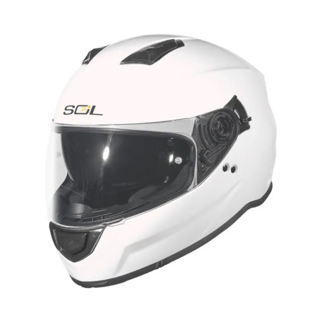 【SOL】SF-7 逐光者 珍珠白粉 全罩式安全帽 FF-18(內襯│鏡片│內藏墨鏡│內建EPS藍芽耳機槽)