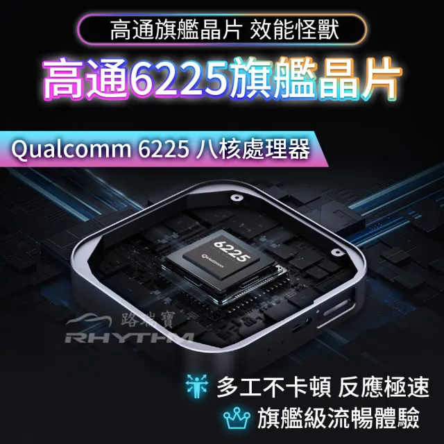 【Rhythm 路瑞寶】CarCube Pro 安卓盒｜旗艦高通6225晶片｜30萬跑分不卡｜鋁合金外觀材質