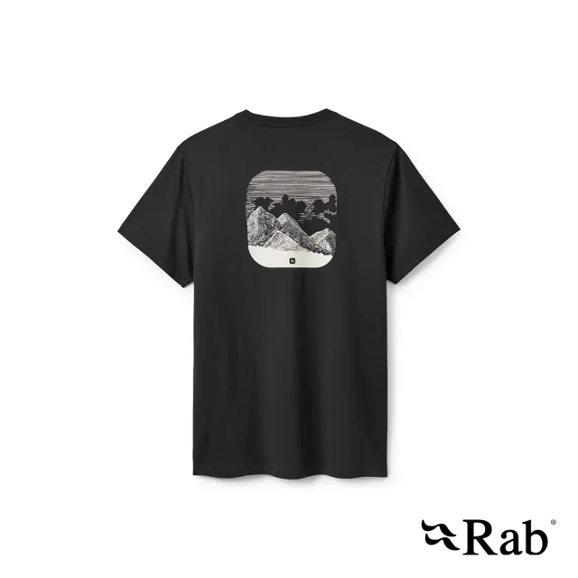 【RAB】Stance Traverse Tee 戶外休閒柔軟有機棉T恤 鯨魚灰 男款 #QCC45