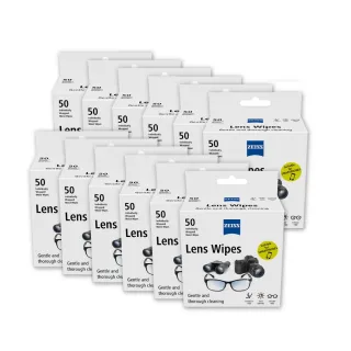 【ZEISS 蔡司】光學拭鏡紙600片 50入*12盒(適用眼鏡、3C螢幕、鏡頭、泳鏡)