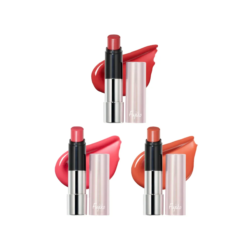 【Fujiko】水潤晶透唇膏(3色任選)